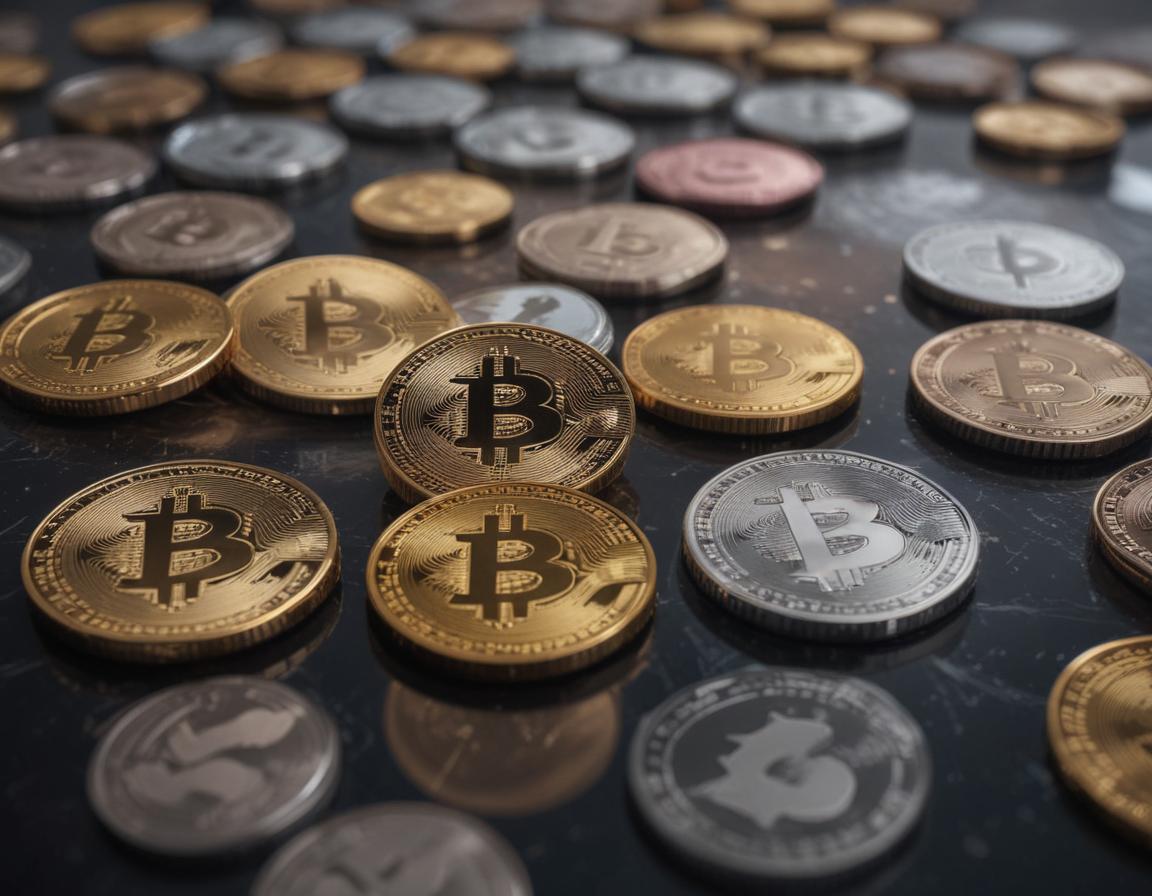 Blockchain globe with financial data streams