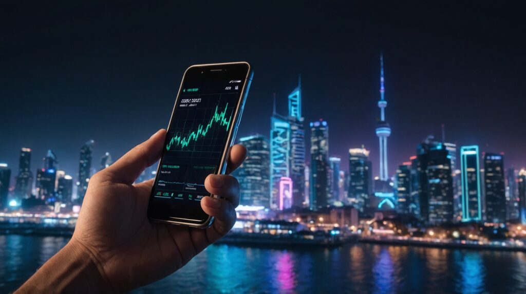 This image has an empty alt attribute; its file name is Leonardo_Kino_XL_Closeup_of_a_hand_holding_a_smartphone_with_l_1-1024x574.jpg