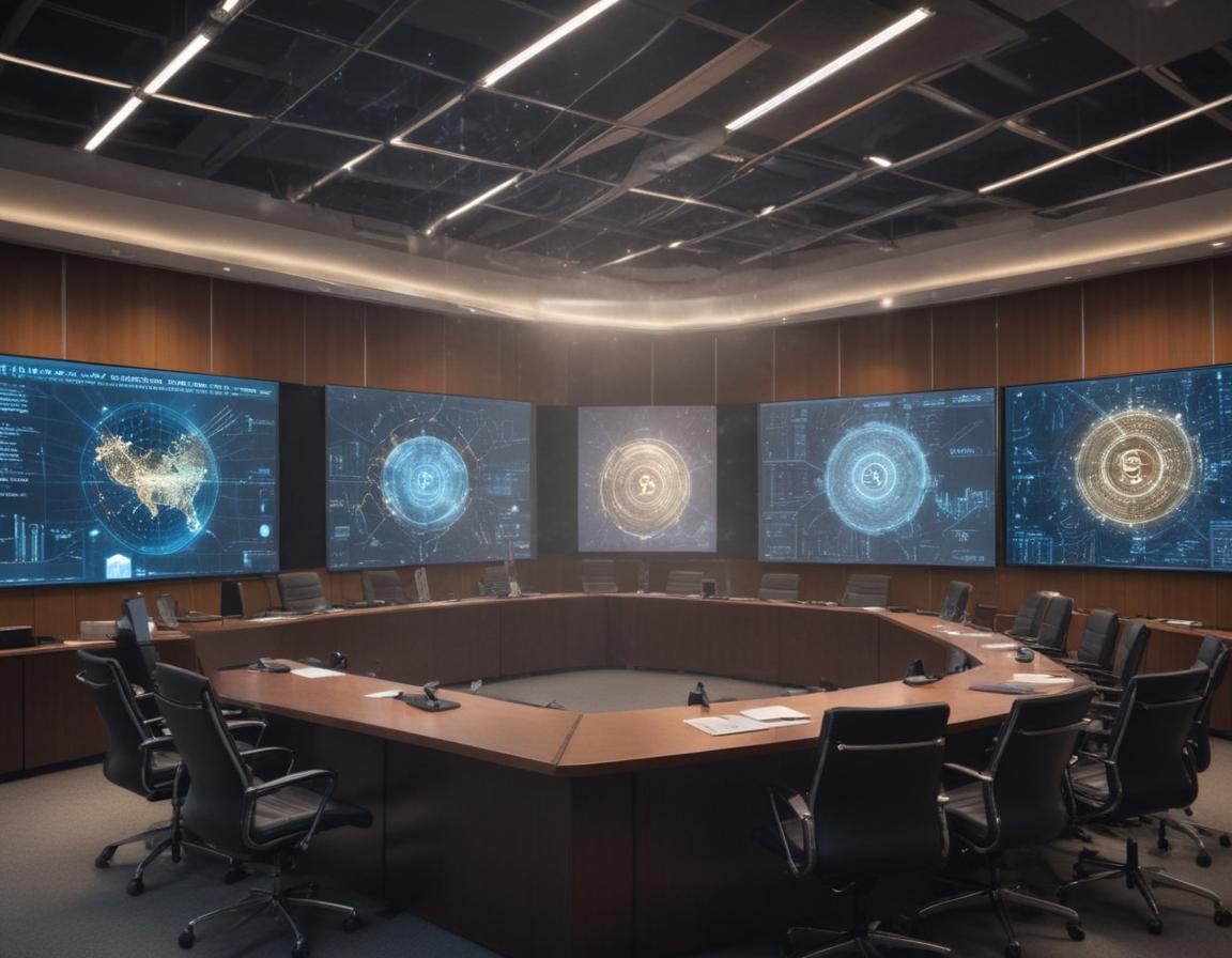 U.S. flag intertwined with blockchain nodes symbolizing national crypto evolution